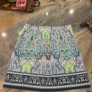 Paisley Print Skirt